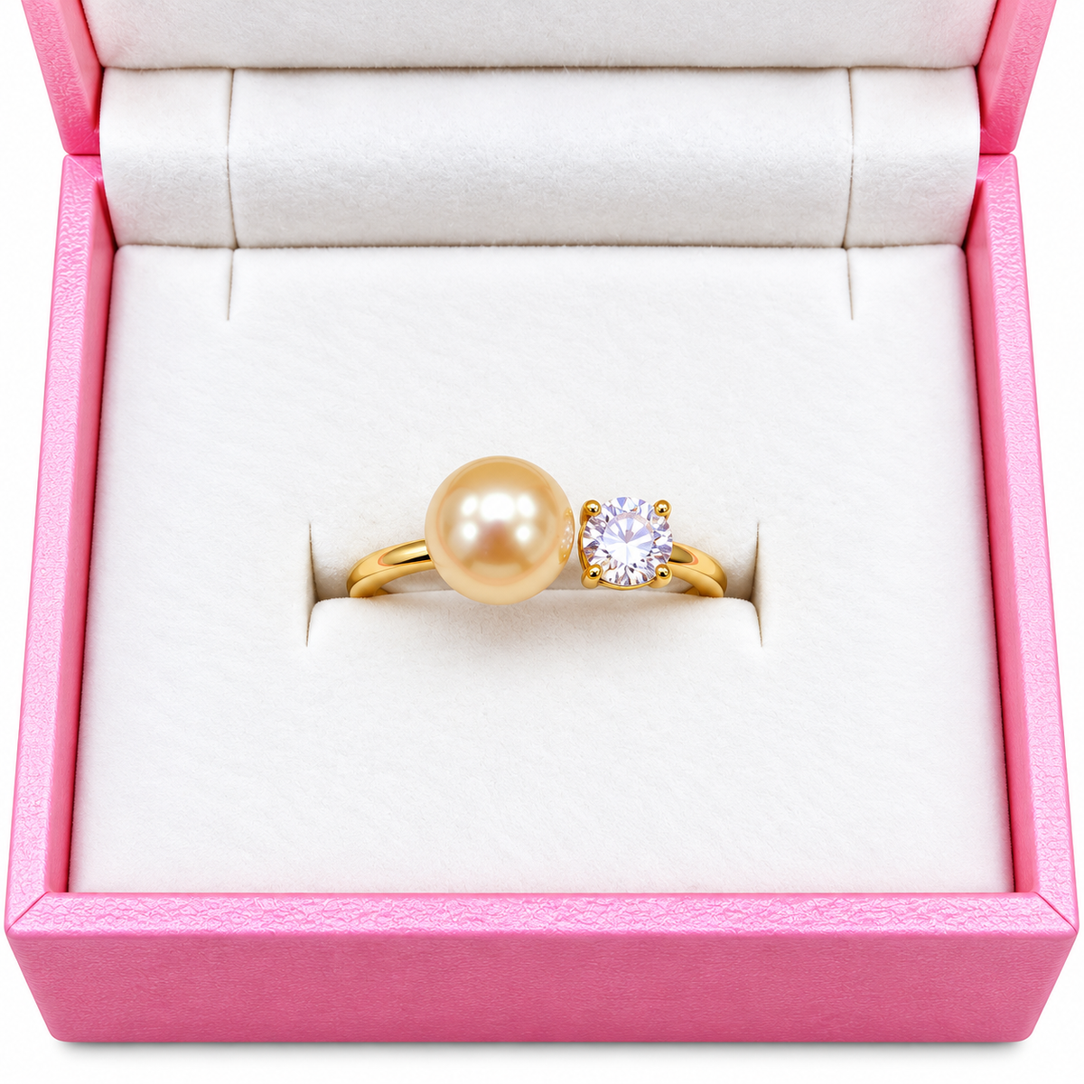 108 Sterling silver gold plated ring