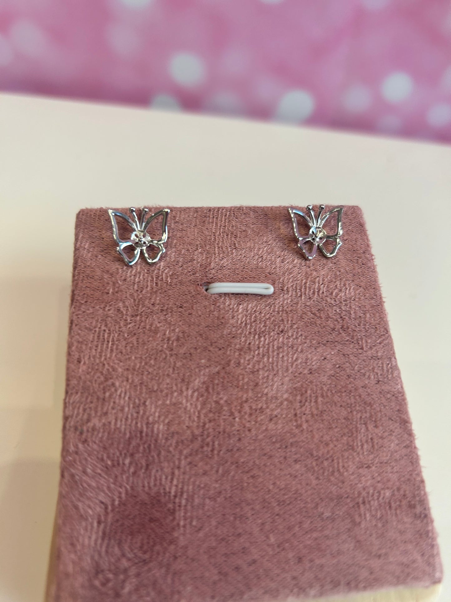 Sterling silver butterfly earrings