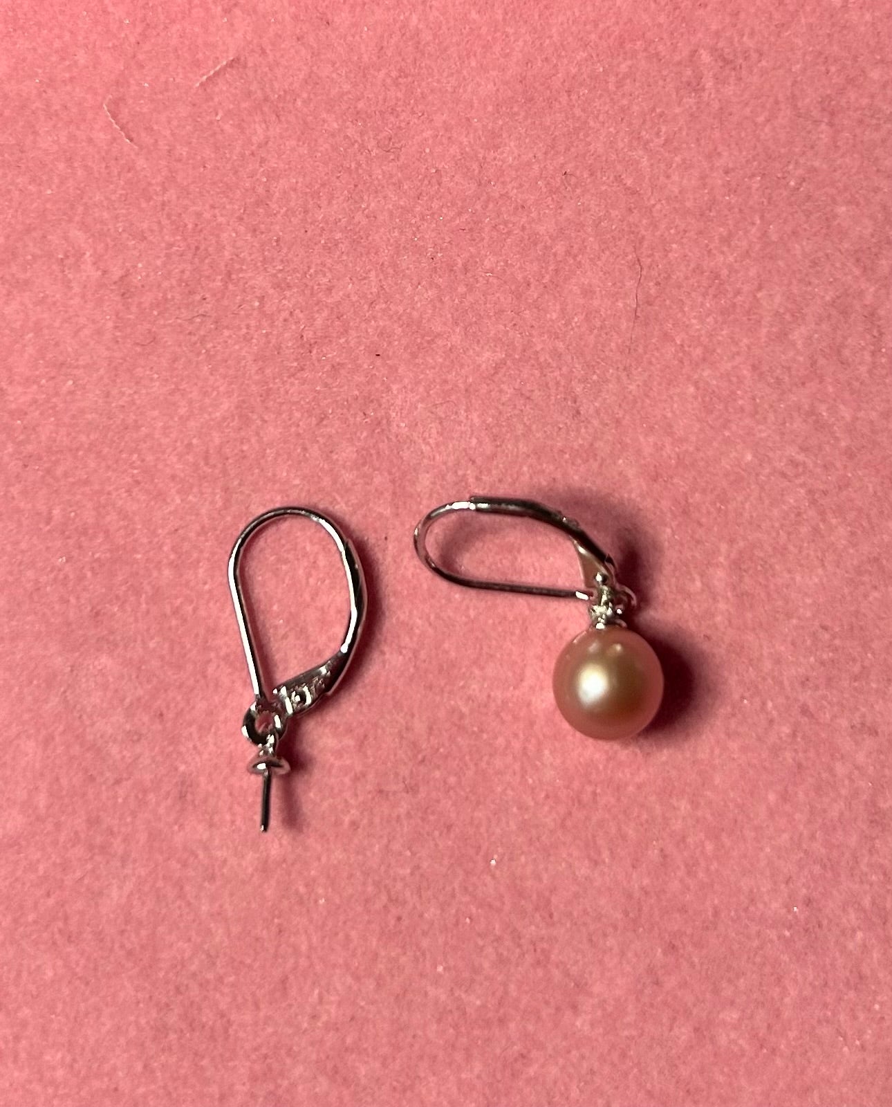 Sterling silver simple hook earrings