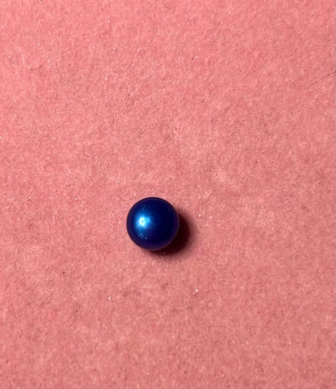 Pepsi blue 7mm button pearl