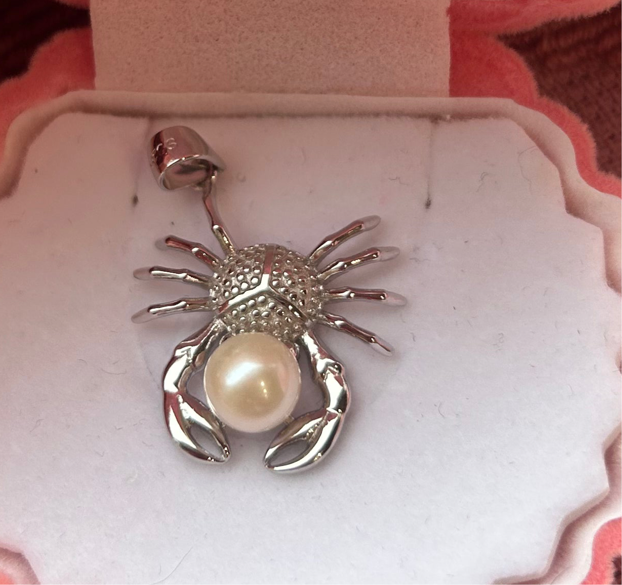 Sterling silver crab mount