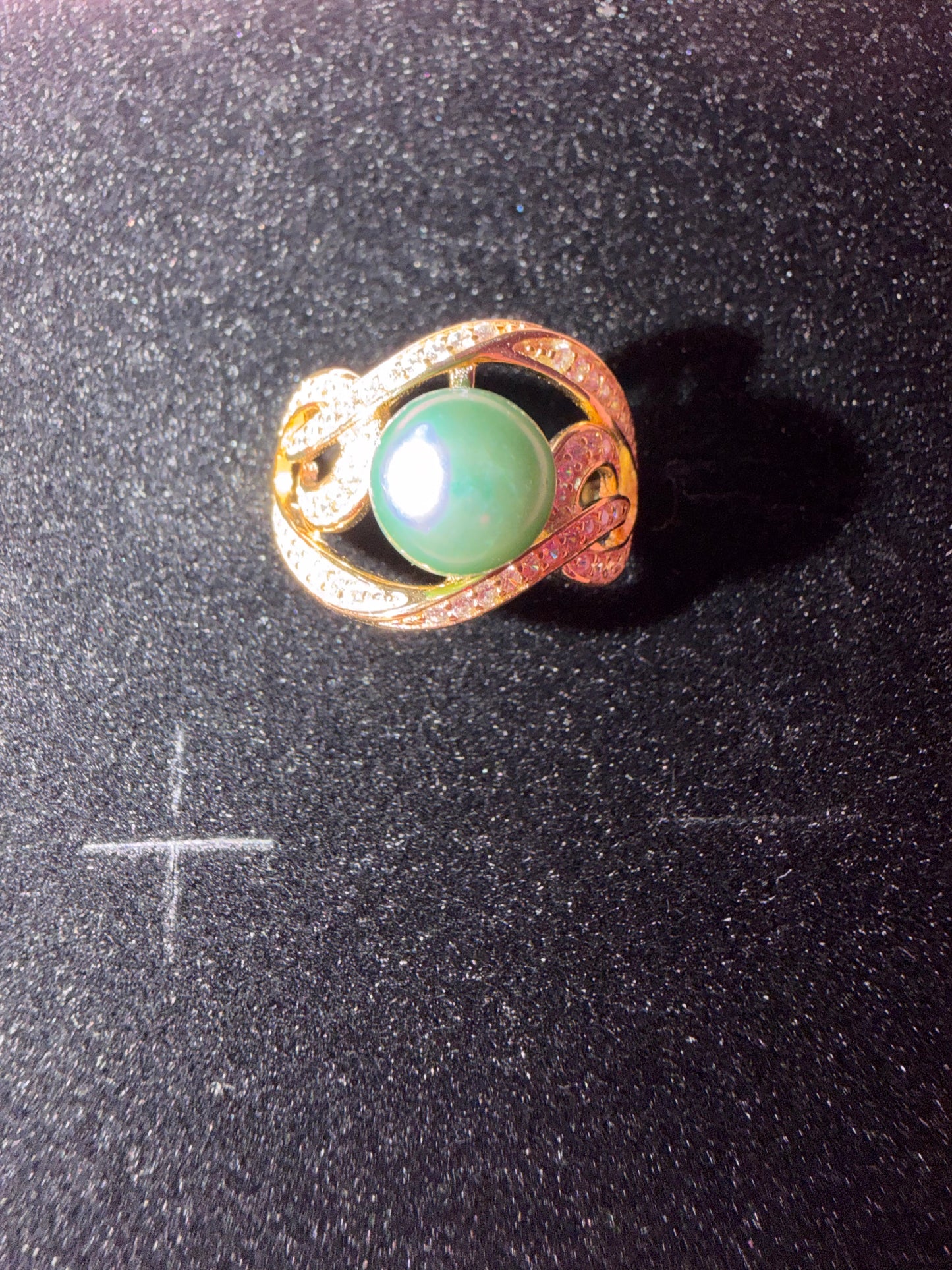 The Corina Ring sterling silver gold plated