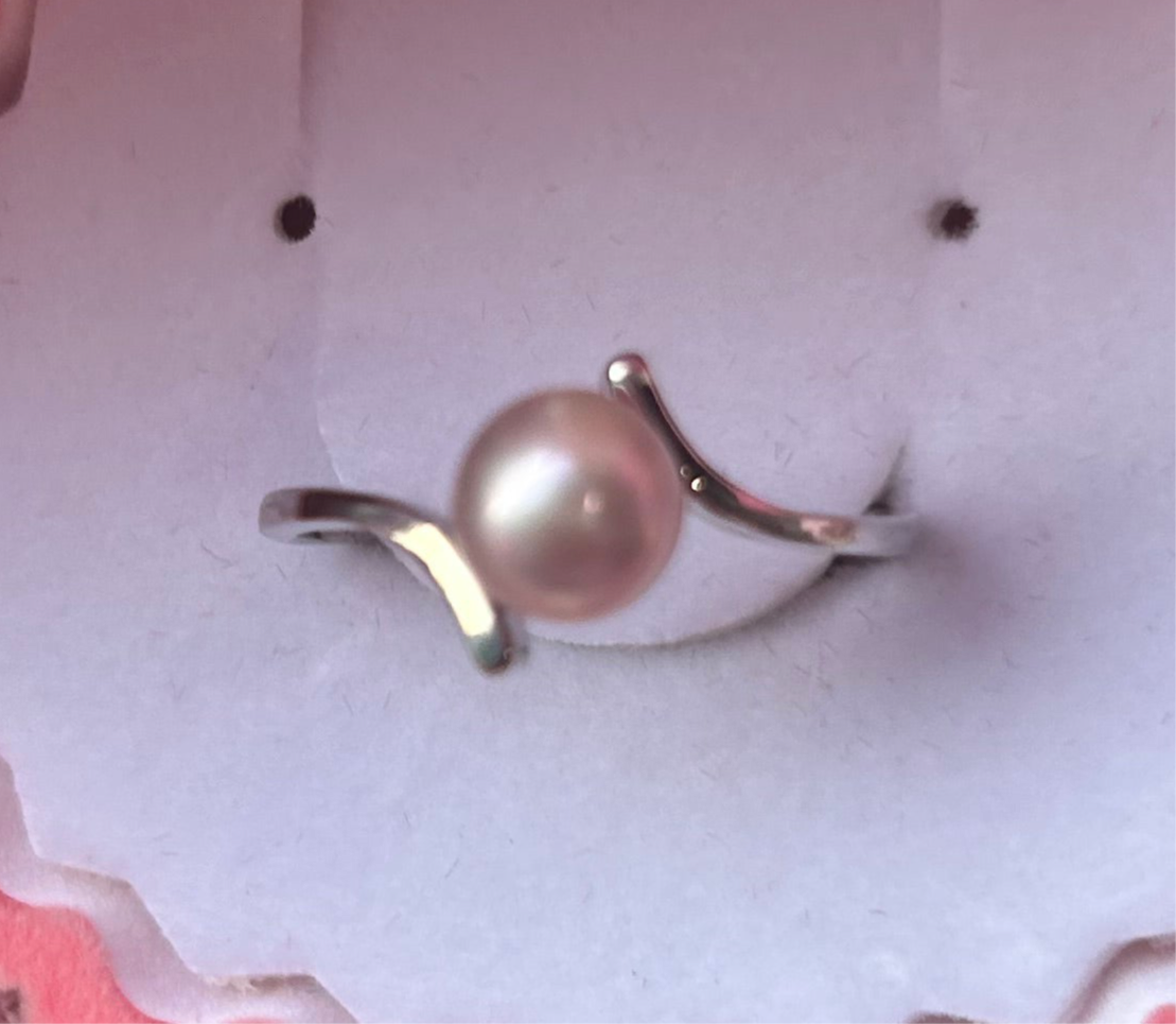 Silver plated simple twist ring fully adjustable