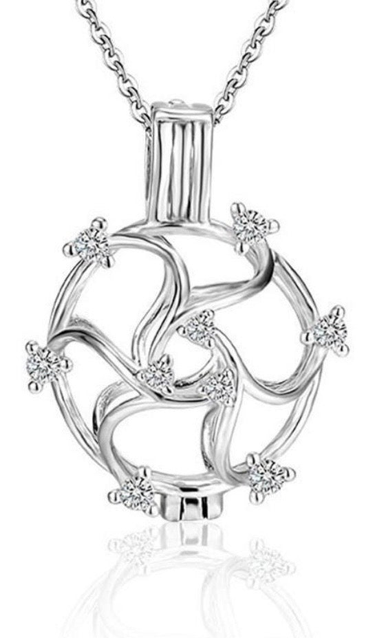 Sterling Silver Edison Sparkle cage