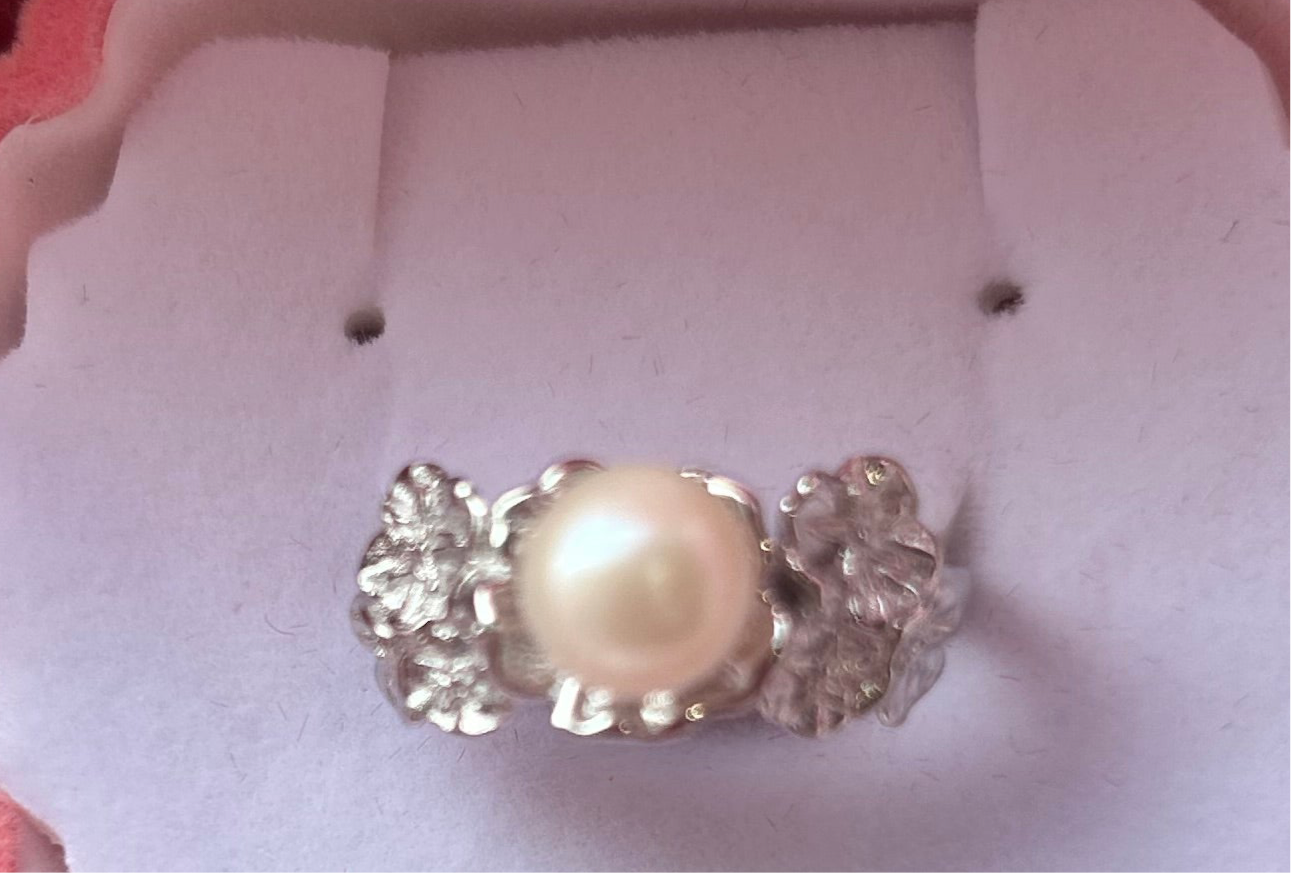 Sterling silver fully adjustable flower ring