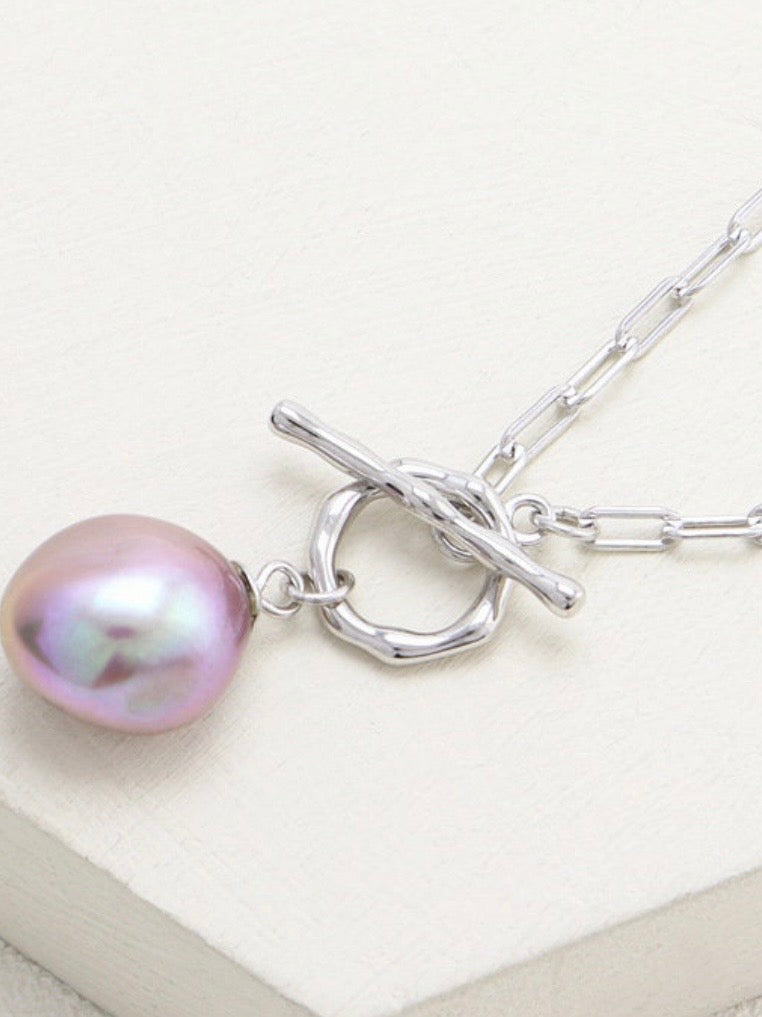 Sterling silver toggle necklace