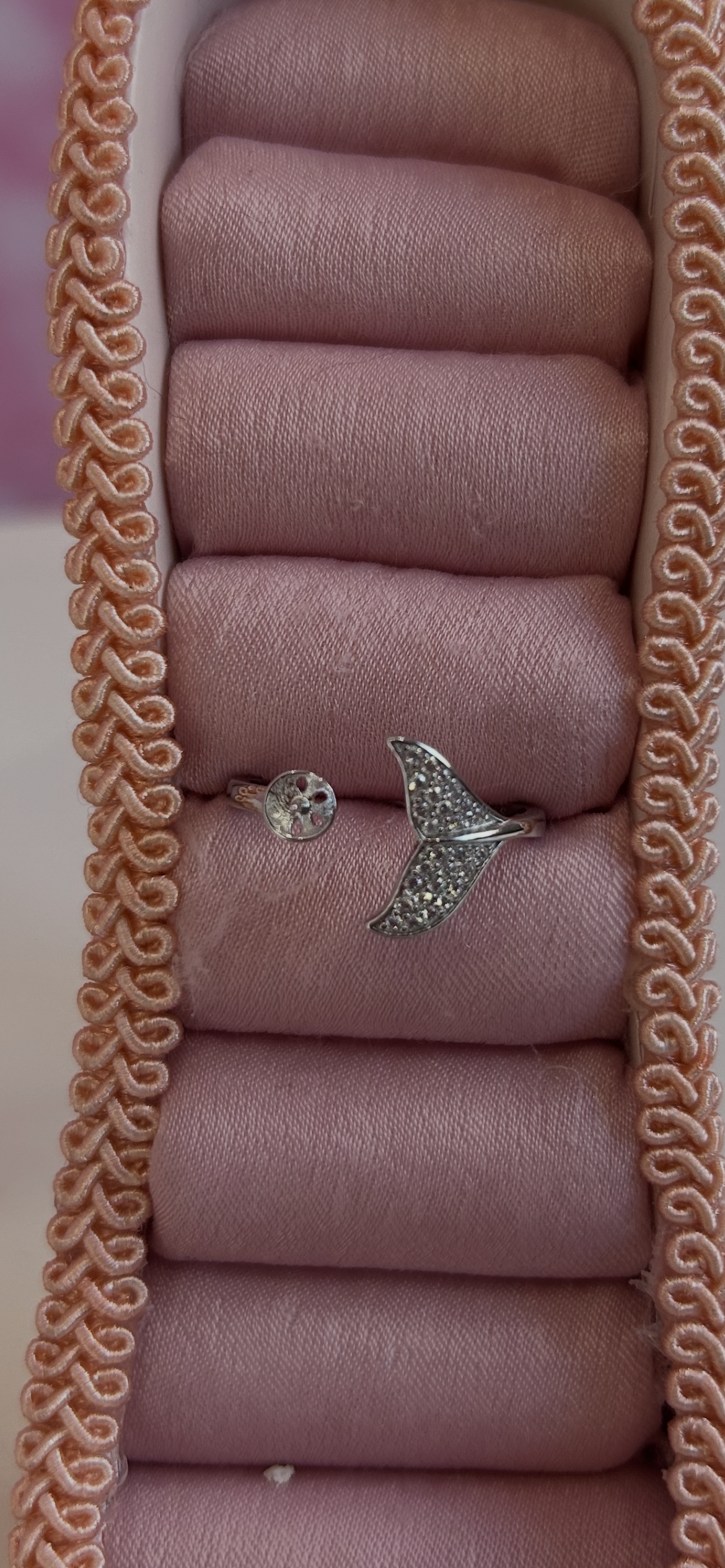 Sterling silver adjustable mermaid ring