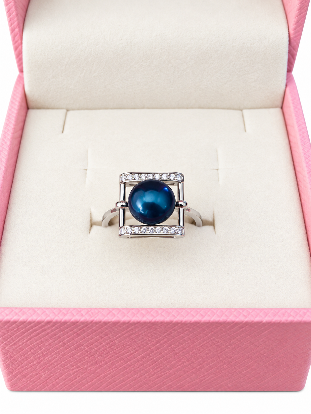 Sterling silver simply square ring