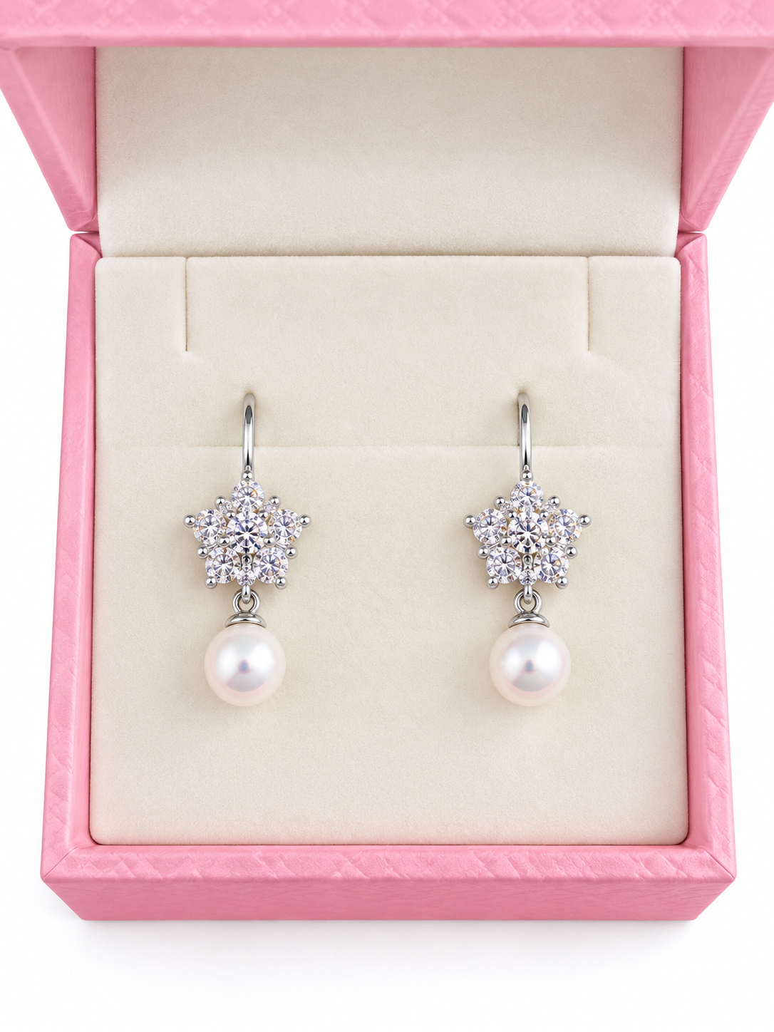 145 Sterling silver snowflake earrings