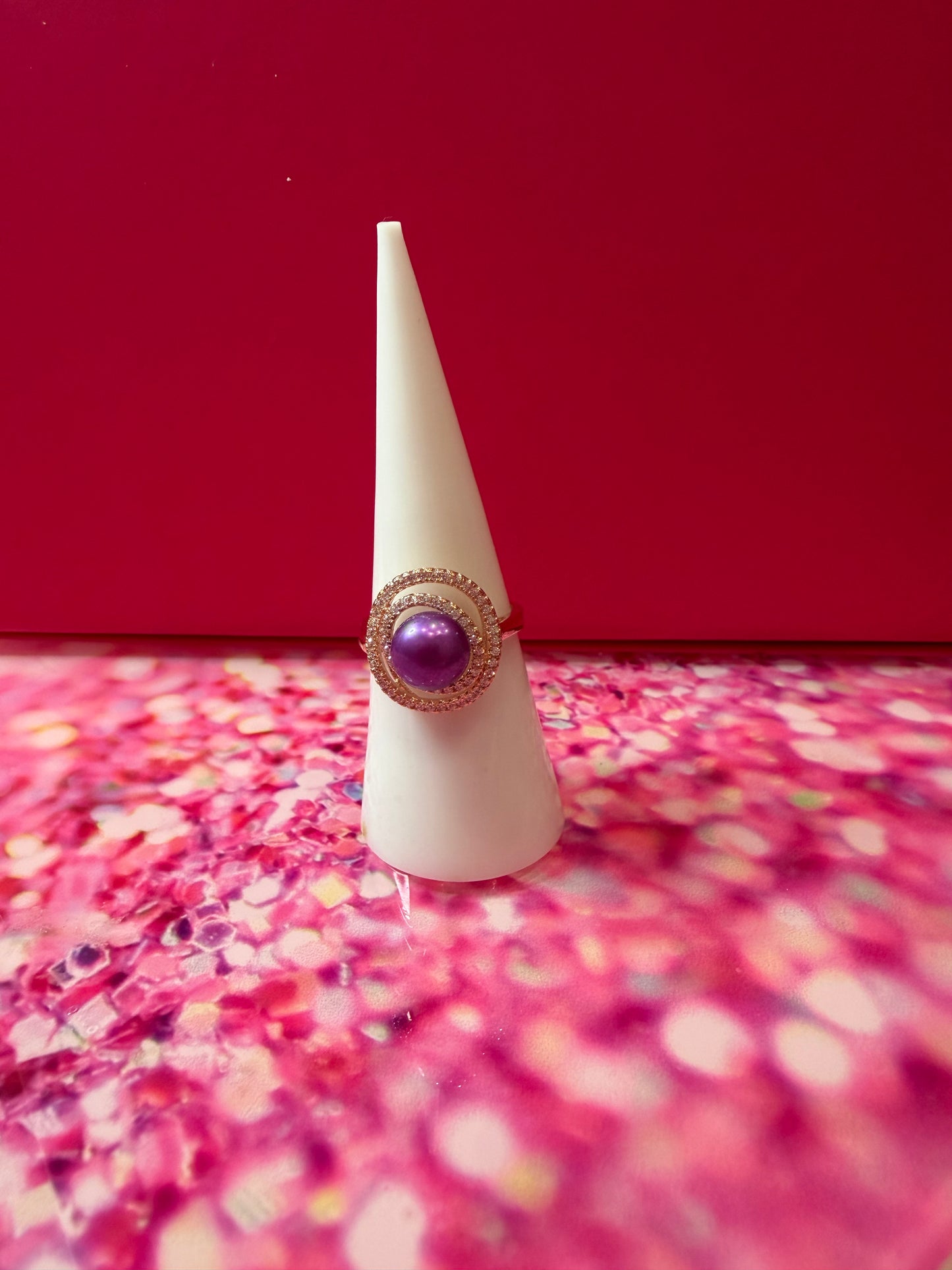 Heather Halo rose gold