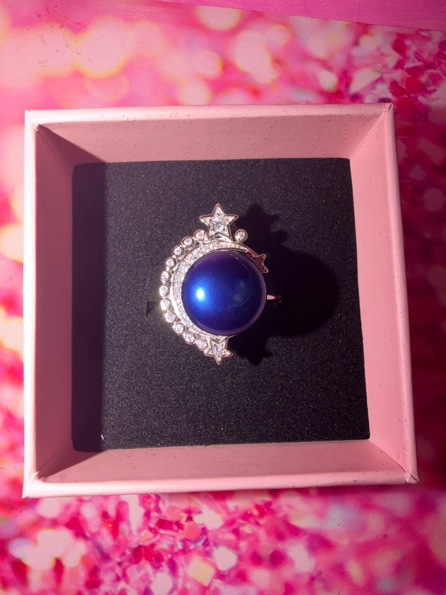 Moon and stars ring
