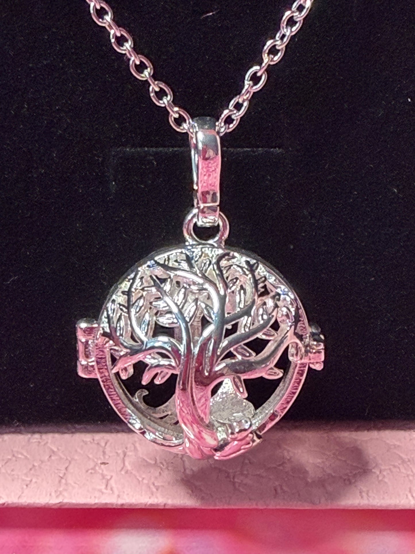 Plated Tree of Life Edison Cage Pendant