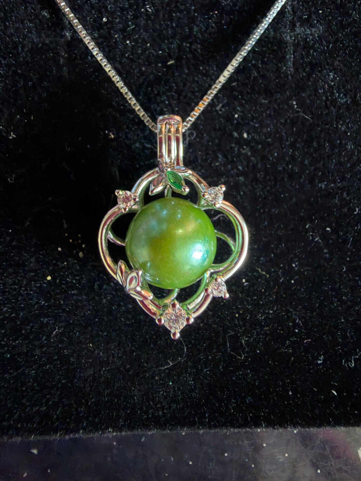 Sterling silver open Edison cage