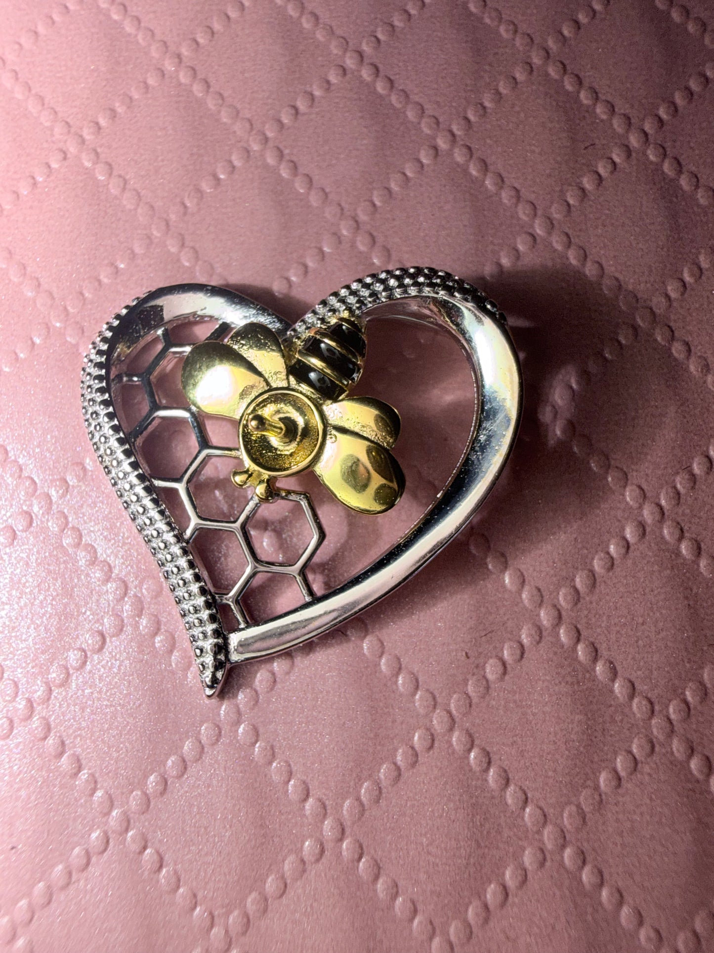 Sterling silver bee pendant