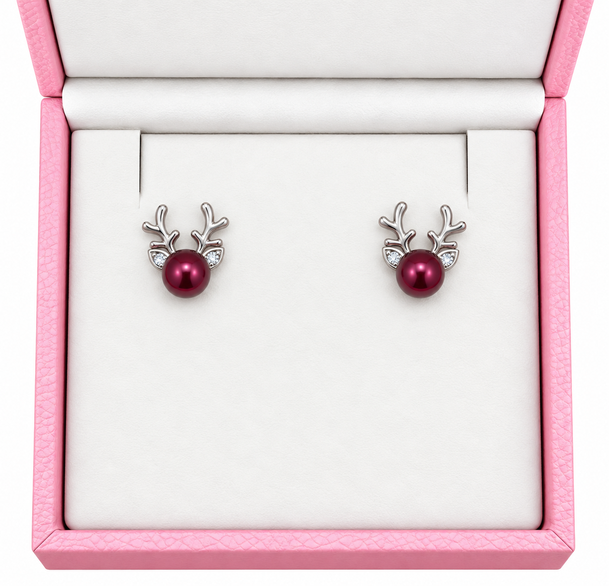 Sterling silver reindeer earrings