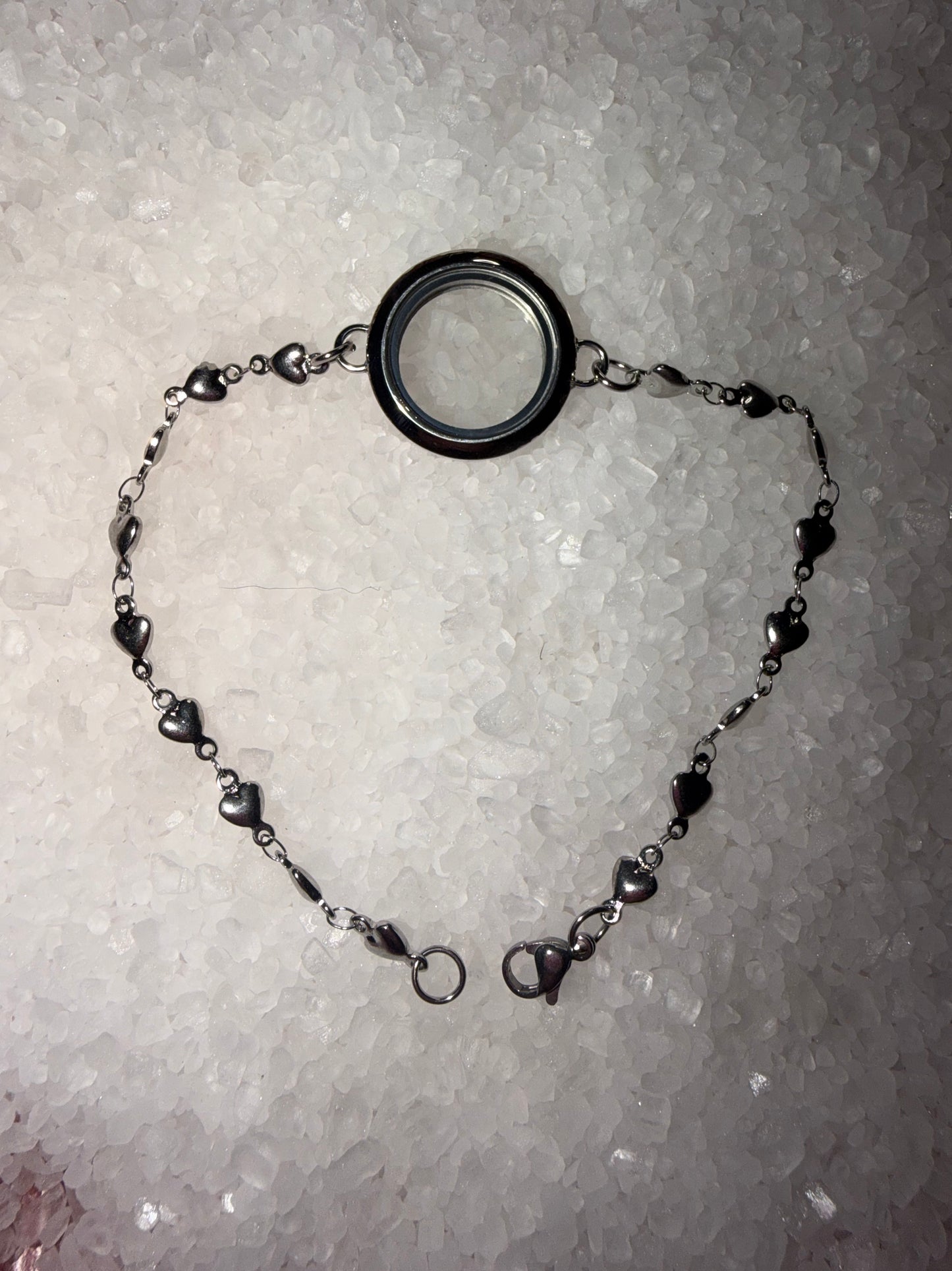 Love heart bracelet stainless steel locket