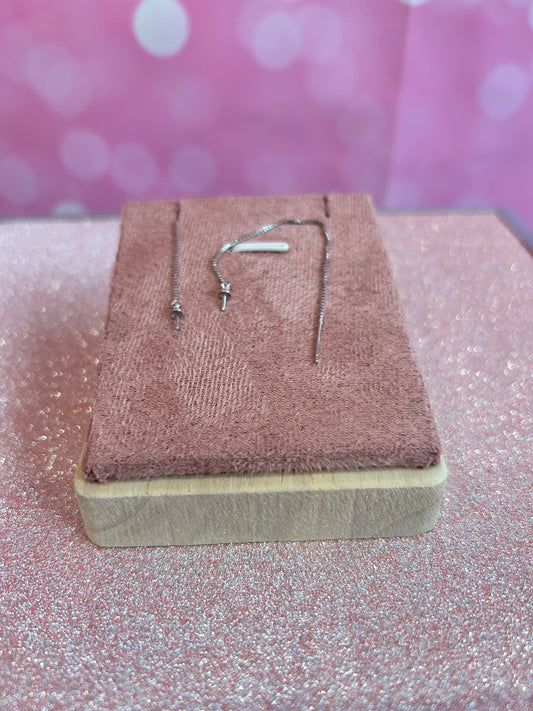 Sterling silver threader earrings