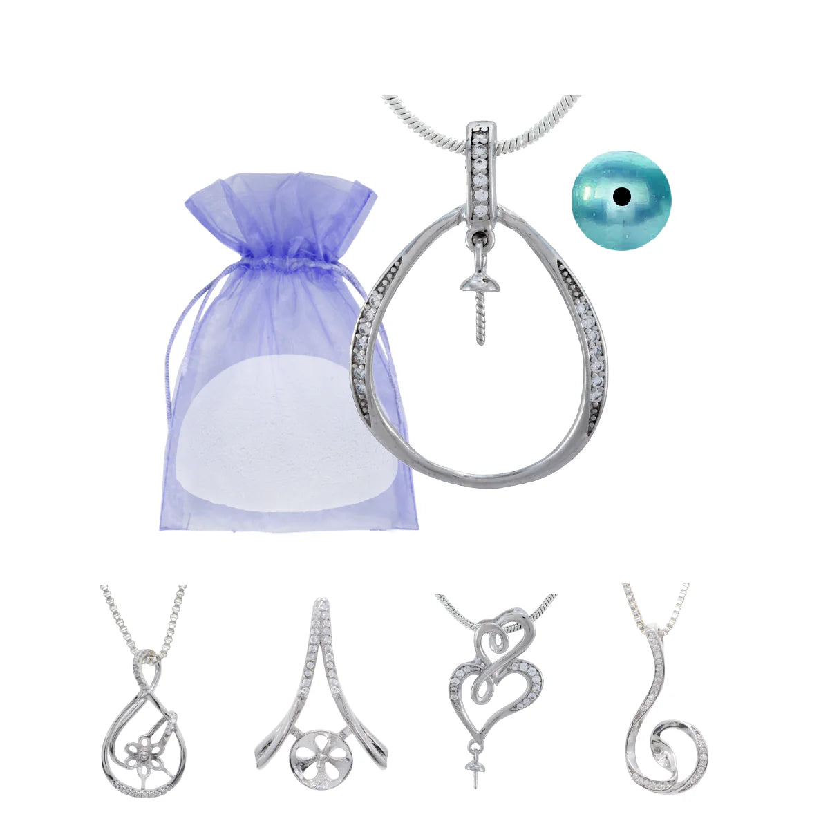 Sterling silver pendant bomb