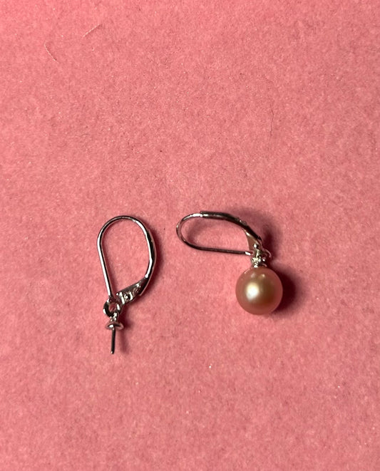 Sterling silver simple hook earrings
