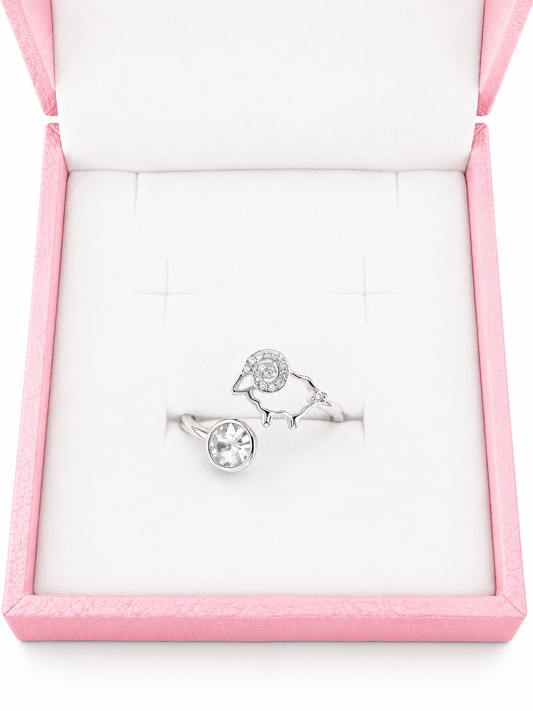 Sterling silver Rodney Ram ring
