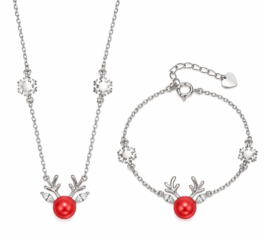 135 Sterling silver bracelet and necklace set pre mounted