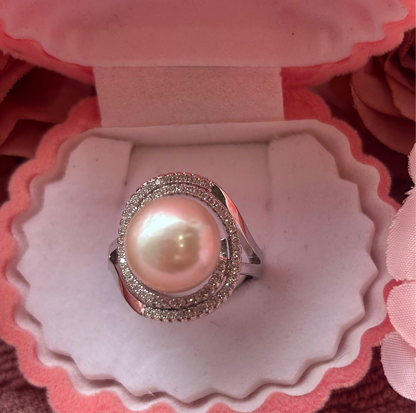 Silver plated Edison ring