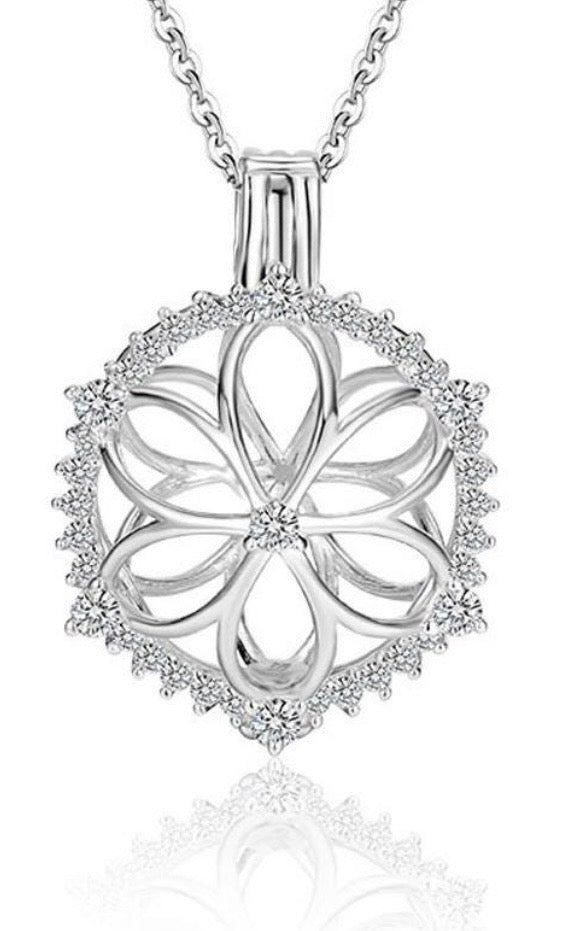 Sterling Silver Edison Flower cage