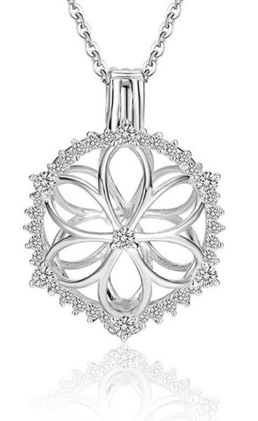 Sterling Silver Edison Flower cage