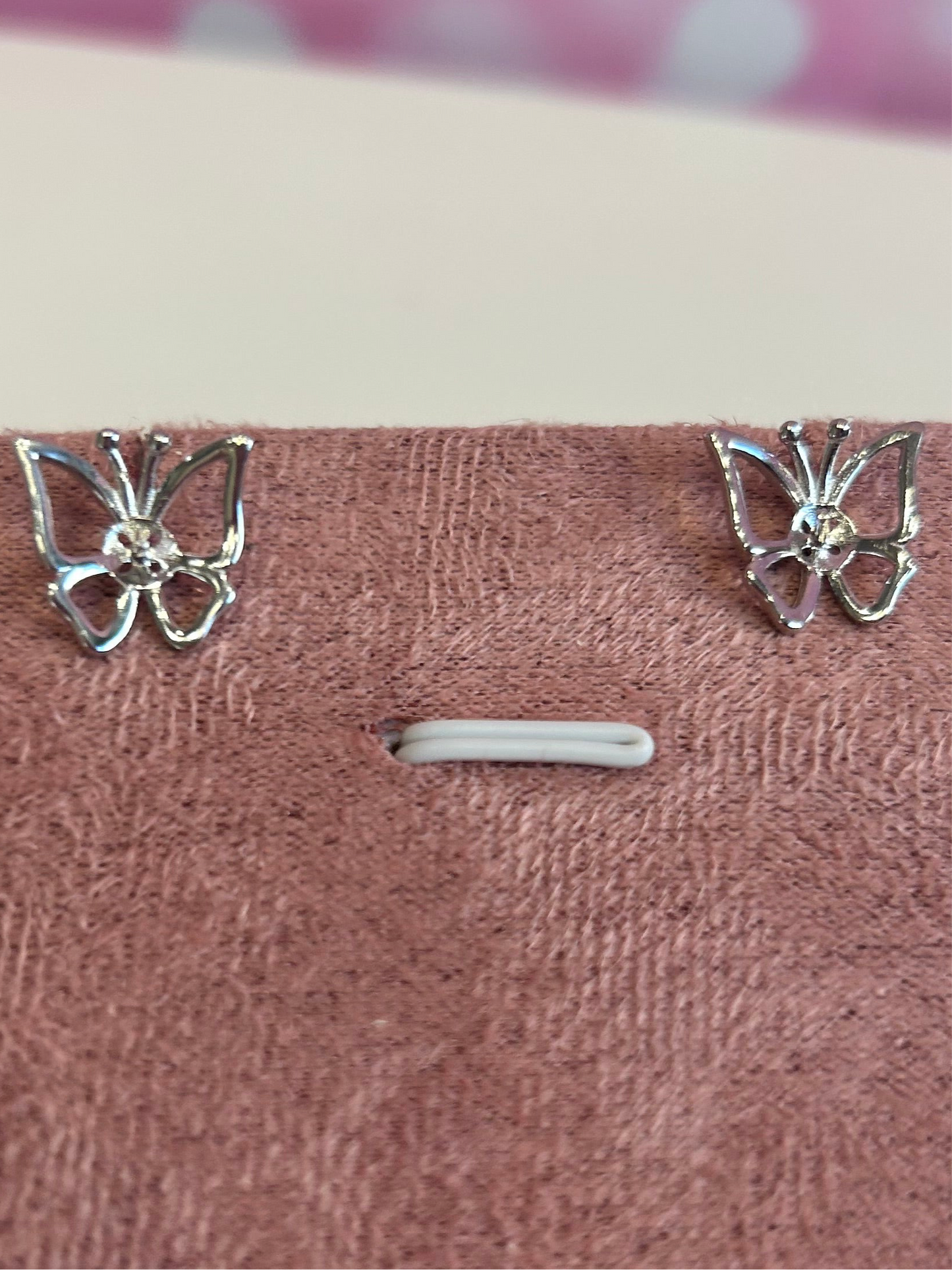 Sterling silver butterfly earrings