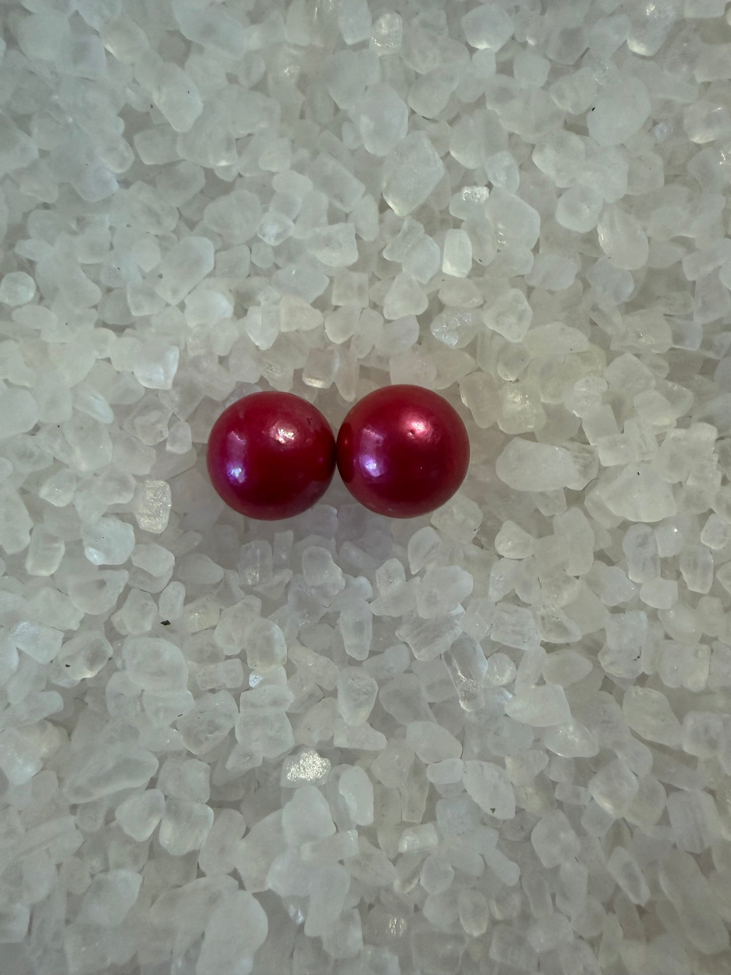 Sterling Silver Edison studs with colour twin