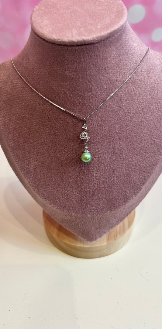 Sterling silver cubic zirconia zig zag mount