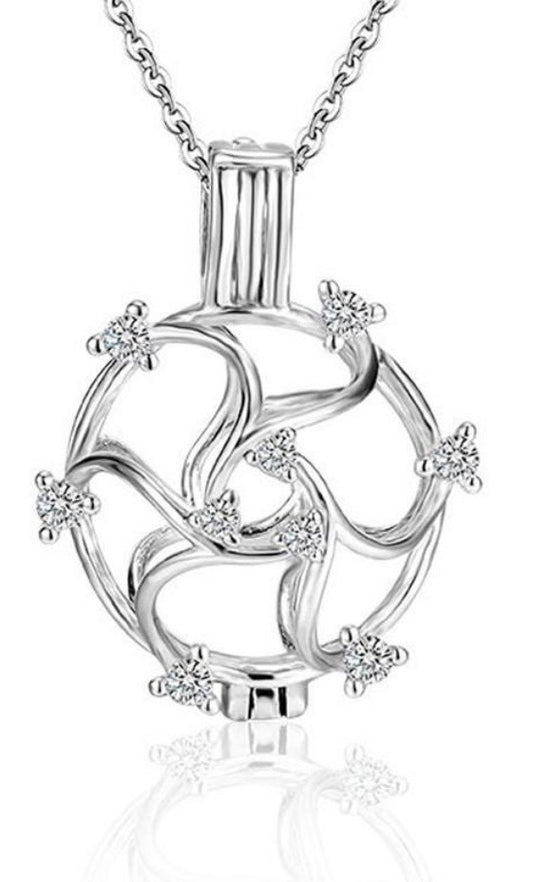 Sterling Silver Edison Sparkle cage