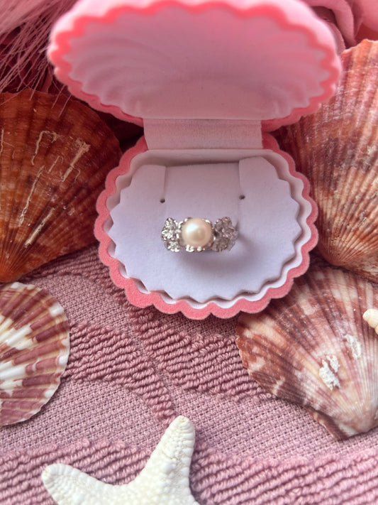 Sterling silver fully adjustable flower ring