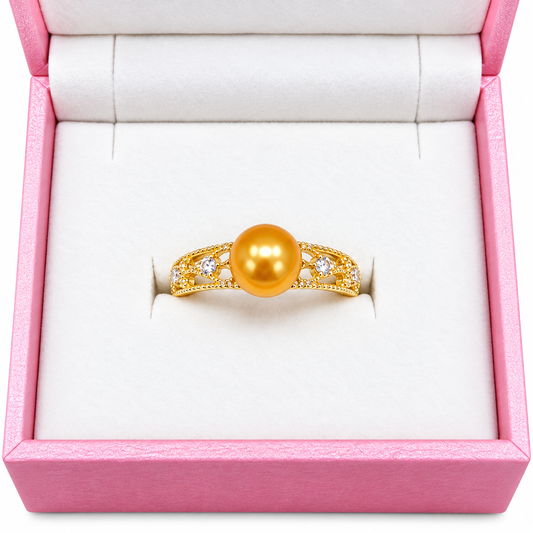 106 Sterling silver gold plated ring