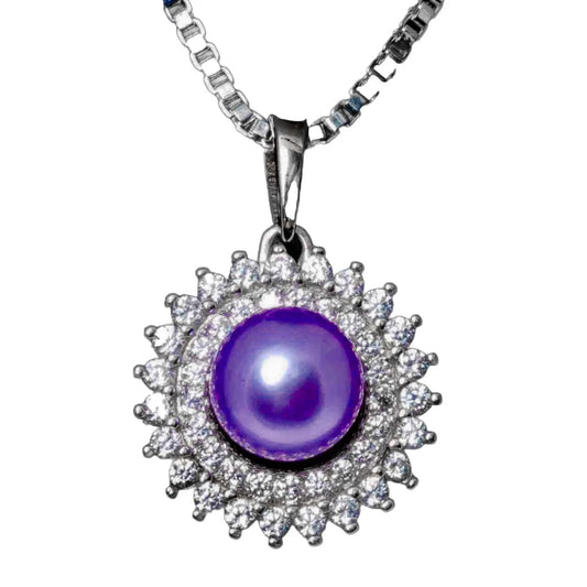 Sterling silver spinner pendant