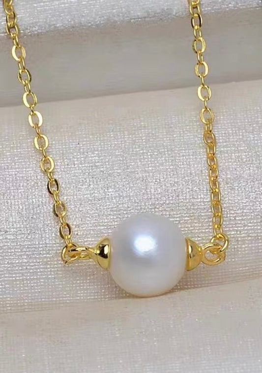 Sterling silver gold plated Edison suspended necklace