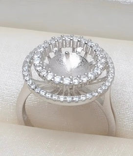 Sterling silver spinner ring