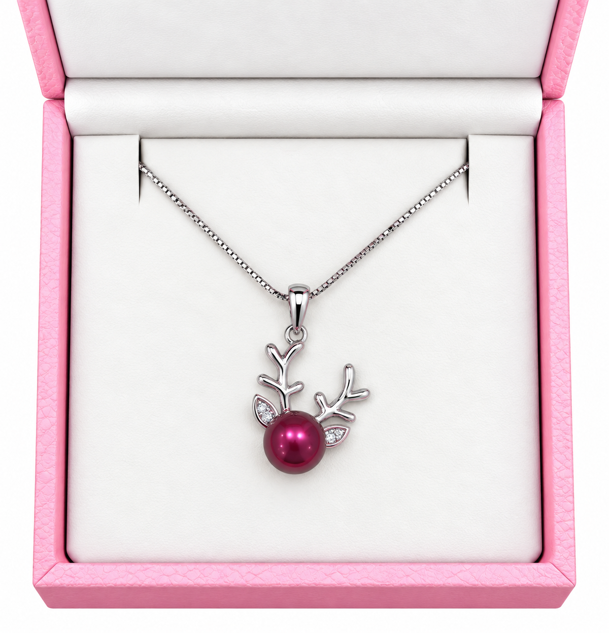 Sterling silver reindeer pendant