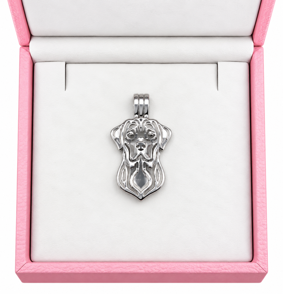 Plated Dog cage pendant