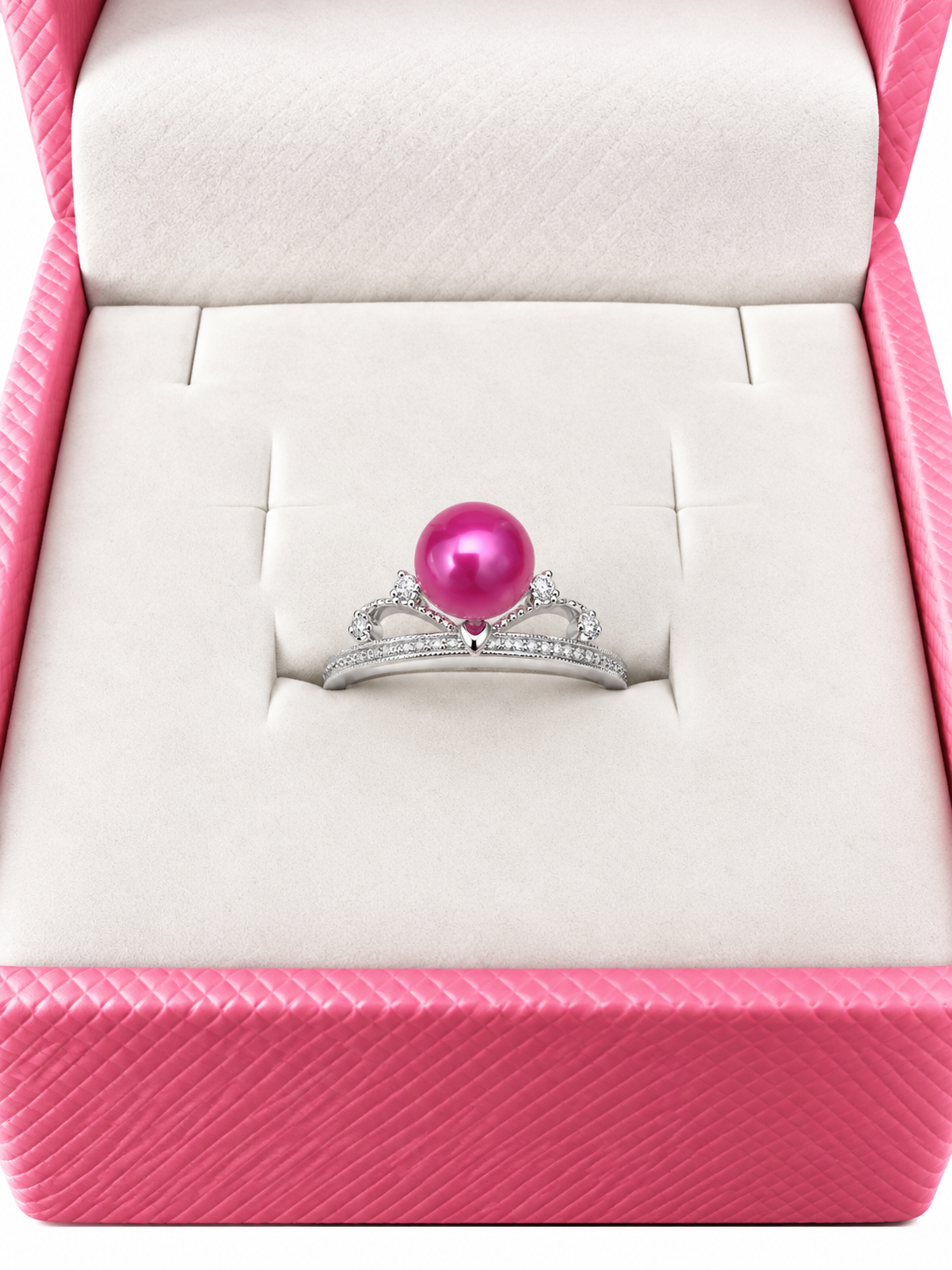 No 1 Sterling silver pre mounted ring