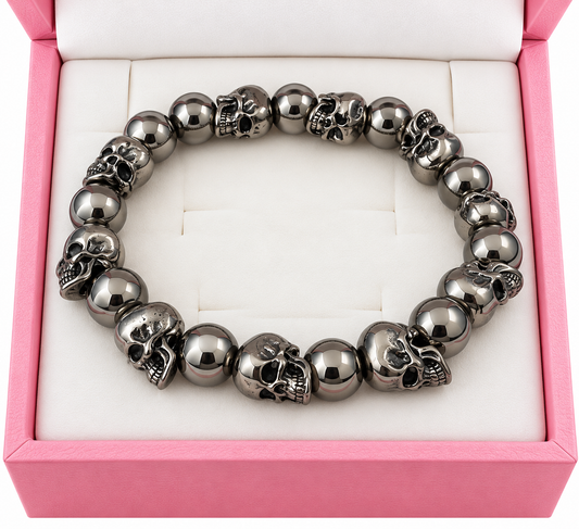 Alloy skull bracelet