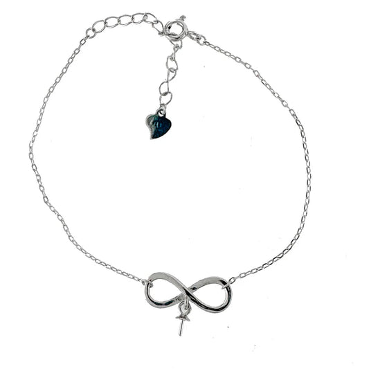 Sterling silver infinity bracelet