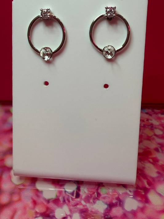 Sterling silver hoop earrings