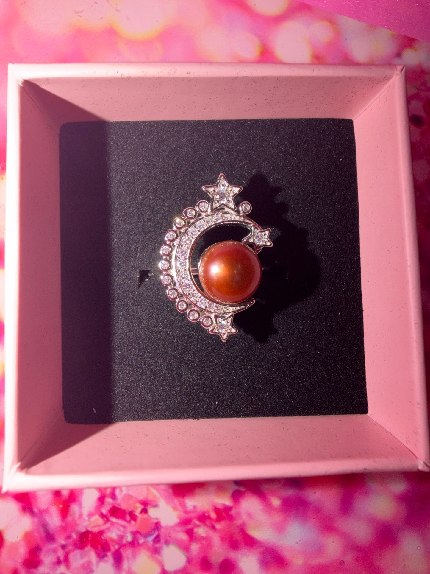 Moon and stars ring