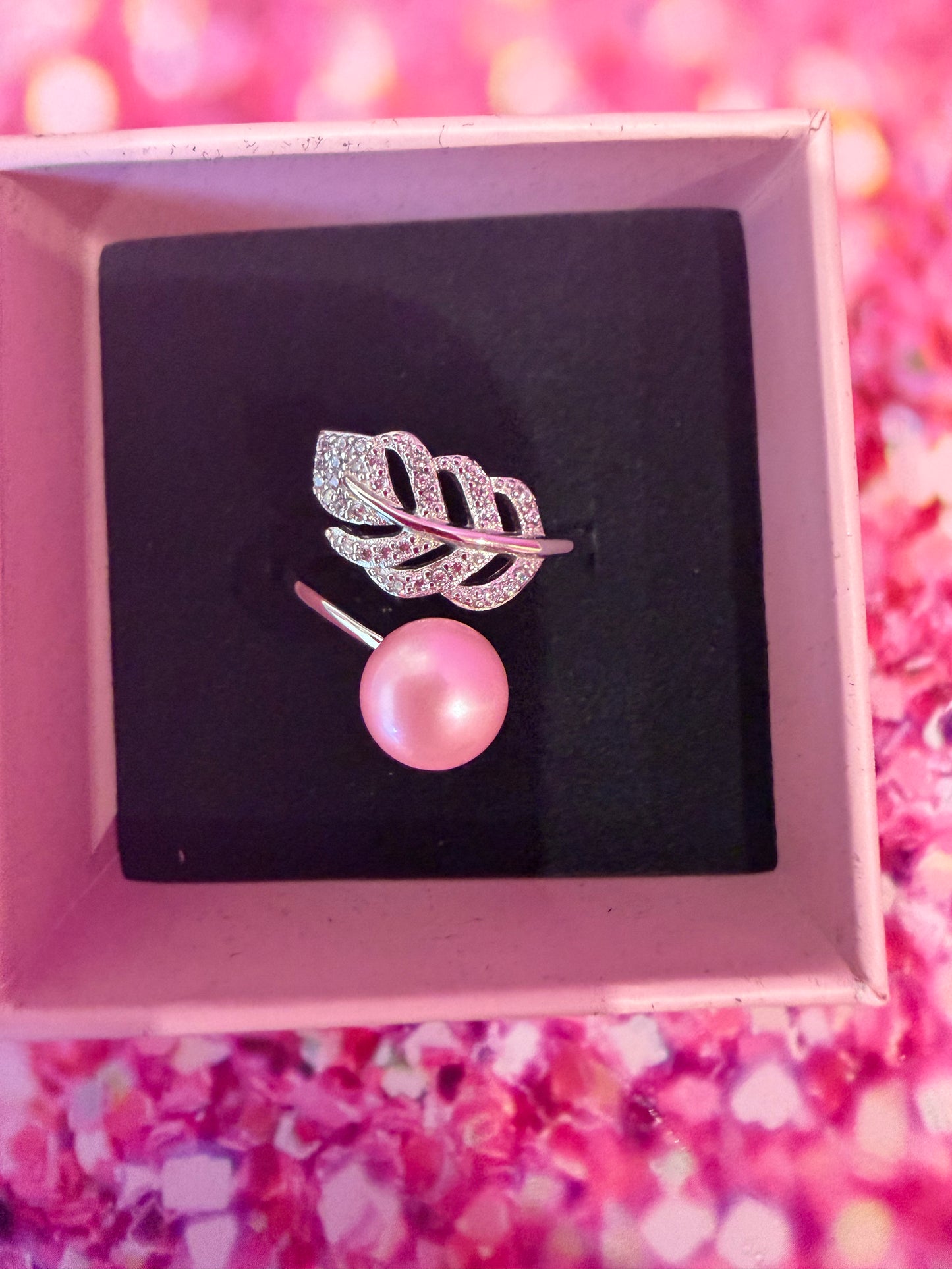 Sterling silver feather ring