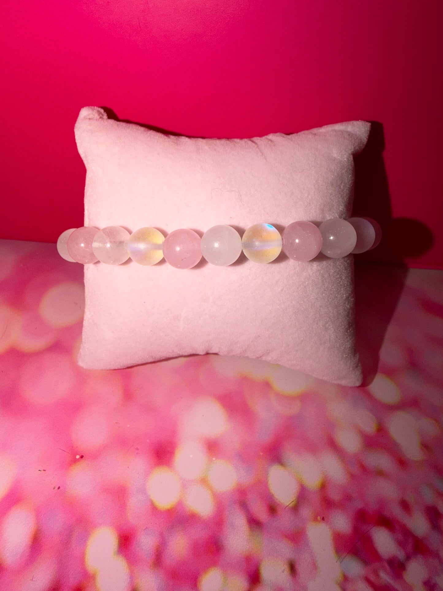 Matte moonstone bracelet