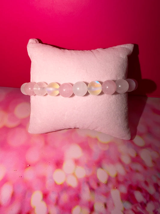 Matte moonstone bracelet