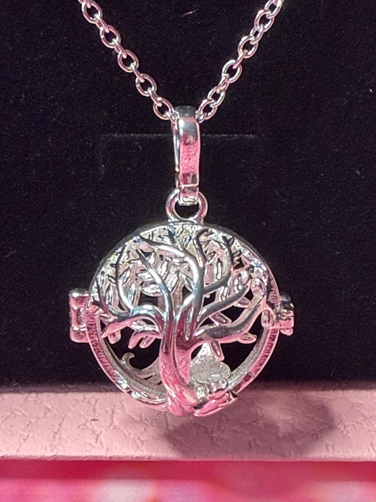Plated Tree of Life Edison Cage Pendant
