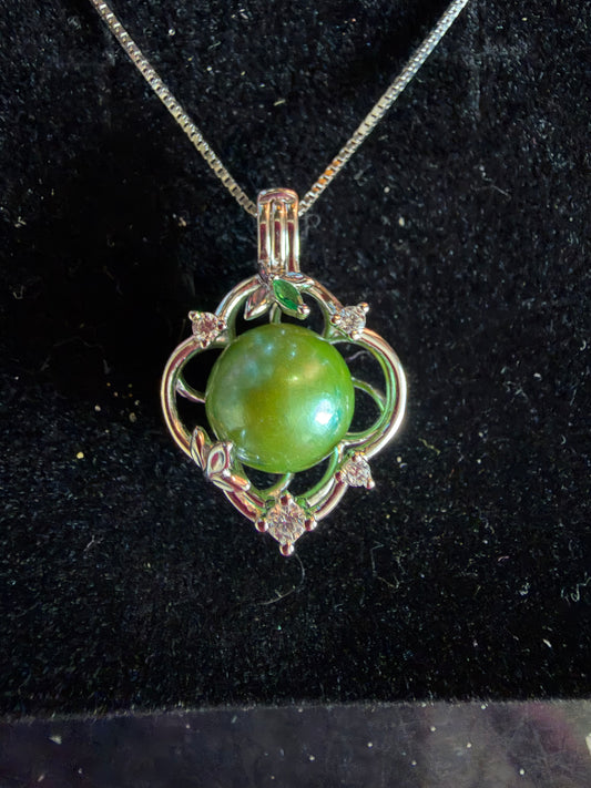 Sterling silver open Edison cage