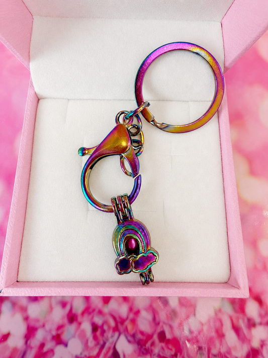 Rainbow rainbow cage keychain